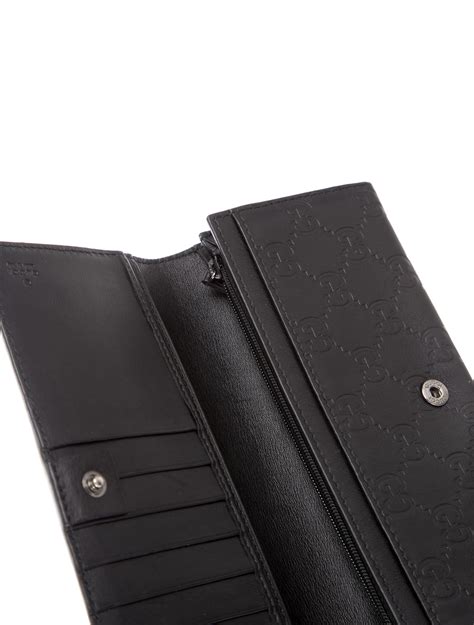 black gucci long wallet|gucci outlet wallet.